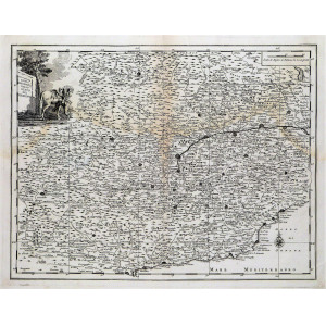 Carta geografica dello Stato del Piemonte. Venezia, Thomas Salmon,  1750 circa.