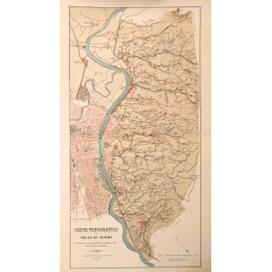 Carta topografica del Colle di Torino. Torino, la litografia editrice  Doyen di Luigi Simondetti, 1898.