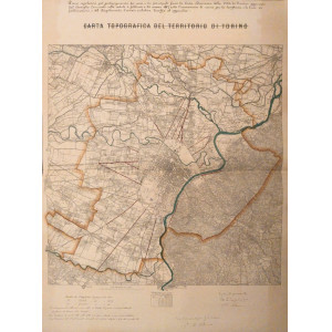 Carta topografica del territorio di Torino. Torino, 1887