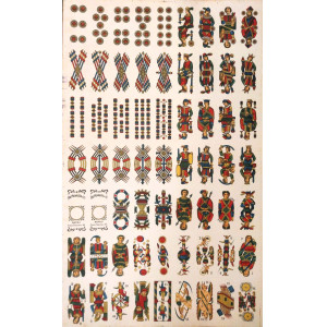 Carte da gioco esoteriche napoletane. Napoli, Raffaele Pignalosa e Figli, 1920 ca.