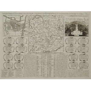 Carte historique et geographique pour introduire à l'intelligence de l'histoire de Savoye. Amsterdam, Henry Abraham Chatelain, 1719.