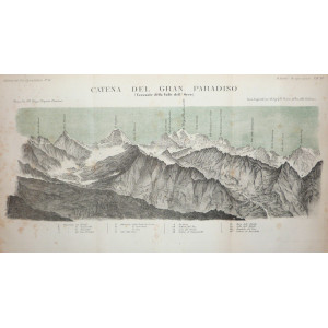 Catena del Gran Paradiso (versante della Valle dell'Orco). Torino, f.lli Doyen, 1875.