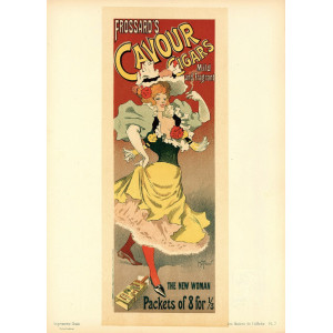 Frossard's Cavour Cigars. The New Woman - Les Maîtres de l'Affiche. Parigi, Imprimerie Chaix, 1896.