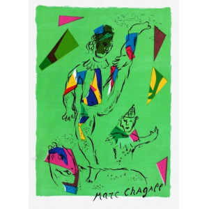 Chagall, Marc. L’acrobate vert. Parigi, Mourlot, 1979.