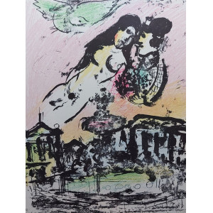 Chagall, Marc. Le ciel des amoureux. Parigi, Mourlot, 1963.