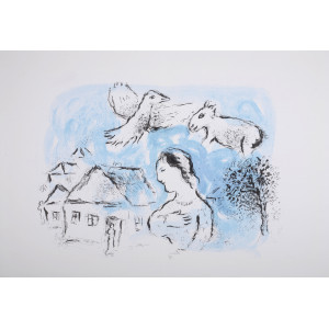 Chagall, Marc. Les chemins de l'amitié. Parigi, Mourlot, 1977.