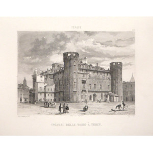 Château delle Torri à Turin. Parigi, Chardon, 1840 circa.