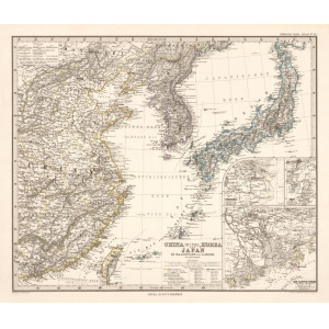 China (Ostl.Theil), Korea und Japan. Gotha, Justus Perthes, 1882.