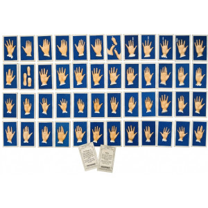 Cigarette cards - Palmistry (chiromancy). Londra, Carreras Cigarette Factory, 1930 ca.