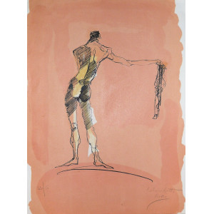 Colombotto Rosso, Enrico. Nudo di schiena. Torino, 1970 circa.