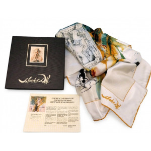 Dalì Salvador. Foulard in pura seta - La Table d'Émeraude. Parigi, Éditions Latour Martingny, 1991.