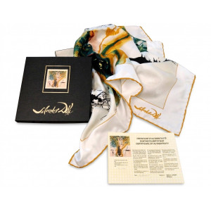 Dalì Salvador. Foulard in pura seta - La Table d'Émeraude. Parigi, Éditions Latour Martingny, 1991.