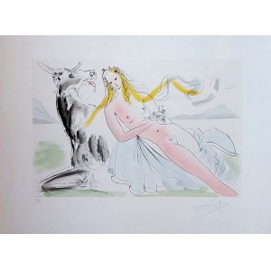 Dalì, Salvador Le Viol d'Europe (Il ratto d'Europa). Parigi, Atelier Rigal, 1971.