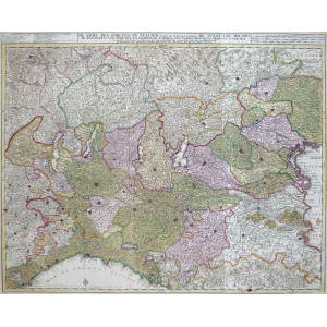 De Stoel des Oorlogs in Italien. Amsterdam, Nicolaus Vissher, 1704.