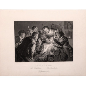 Dentista - L'Arracheur de dents. Bretagna, D. J. Pound, 1840 circa.