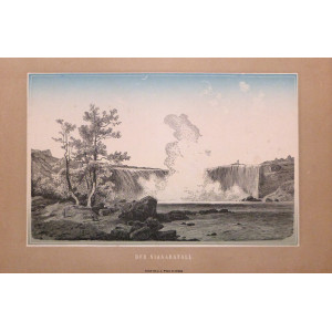 Der Niagara fall. Lipsia, Weber, 1870 circa.