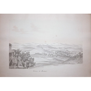 Disegno -  Veduta di Mondovì. Italia, inizio XIX secolo.