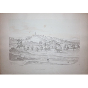 Disegno -  Veduta di Montebello. Italia, inizio XIX secolo.