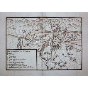 Disegno - Piano generale della città di Torino. Torino, 1630 circa.