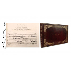 Donizetti, Gaetano. Eleonora di Guienna. Dramma Tragico posto in Musica dal Cav.e Donizetti dall'Editore F.co Lucca, dedicato all'esimia virtuosa di Canto Sig.ra Marianna Brighenti. Milano, Francesco Lucca, s.d. (1837).