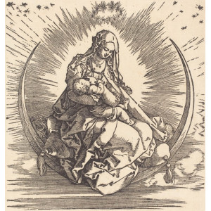 Dürer, Albrecht. La Madonna col Bambino sulla luna crescente. Norimberga, 1511 circa.