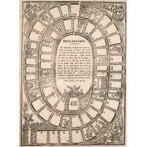 El juego dela oca. Barcellona, Ignacio Estivill, 1830 circa. 