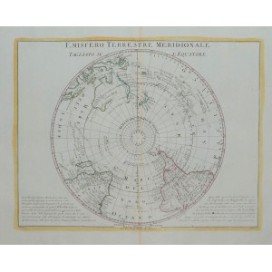 Emisferi Terrestri. Venezia, Antonio Zatta, 1779.