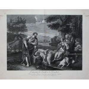 Entreveuë de Jacob et de Rachel. Parigi, Edmé Jeaurat, 1730 circa.