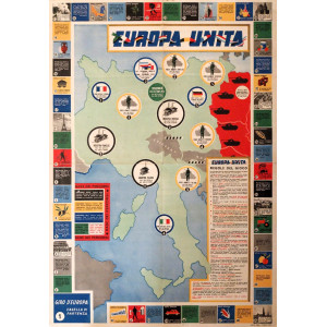 Europa unita. Torino-Roma, Satet Crea, 1950 circa.