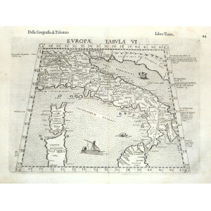 Europae Tabula VI. Venezia, Valgrisi, 1561.