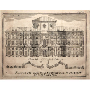 Facciata del Palazzo di S.A.S. il Principe di Carignano. Torino, Beltramo Antonio Re, 1753.