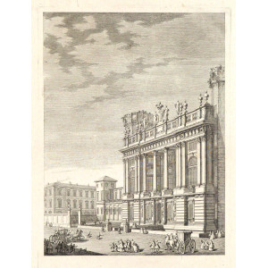 Facciata posticcia di Palazzo Madama per le nozze di Vittorio Amedeo III. Torino, Giovanni Antonio Belmond, 1752.