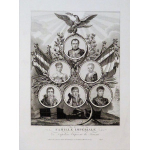 Famille Impériale de Napoléon Empereur des Français. Parigi, Charasse, 1820 circa.