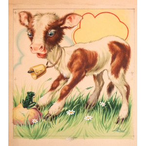 Favole - Il vitellino testone. Milano, 1950 circa.