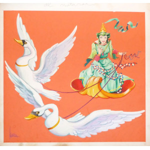 Favole - La fata del bosco. Milano, 1950 circa.