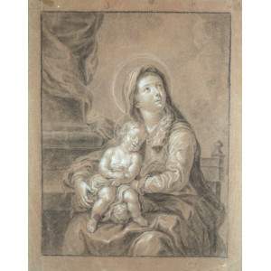 Ferri, Ciro. Madonna col Bambino. Italia centrale, 1750 circa.