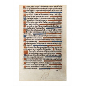 Foglio membranaceo miniato. Parigi, 1515-1520 circa.