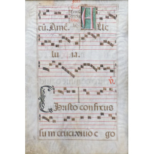 Foglio membranaceo miniato. Spagna, metà XVII sec.