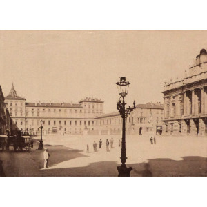 Palazzo Madama e Palazzo Reale. Giacomo Brogi, 1875-1880 circa.