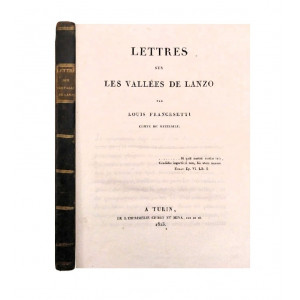 Francesetti, Louis. Lettres sur les Vallées de Lanzo. Torino, Chirio e Mina, 1823.