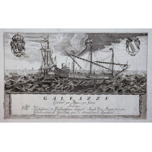 Galeazze. Venezia, Vincenzo Maria Coronelli, 1690-1691. 