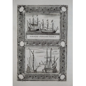 Galeoni d'Inghilterra-Fluta olandese. Venezia, Vincenzo Maria Coronelli, 1690-1691.