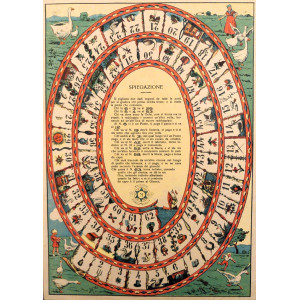 Gioco dell'oca. Milano, casa editrice Marca Stella, 1920 circa.