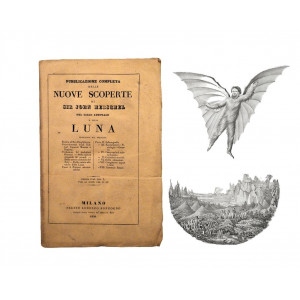 Herschel, John. Pubblicazione completa delle nuove scoperte di Sir John Herschel nel cielo australe e nella luna. Milano, Lorenzo Sonzogno, 1836.