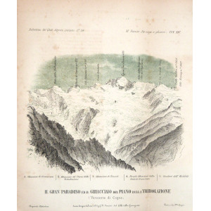 Il Gran Paradiso ed il ghiacciaio del Piano della Tribolazione. Torino, f.lli Doyen, 1875.