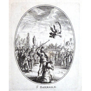 Il Martirio del Santo - S. Barnabæ. Parigi, Balthasar Moncornet, 1650-1660 circa.