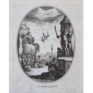 Il Martirio del Santo - S. Paullus. Parigi, Balthasar Moncornet, 1650-1660 circa.