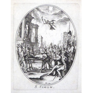 Il Martirio del Santo - S. Simon. Parigi, Balthasar Moncornet, 1650-1660 circa.