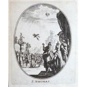 Il Martirio del Santo - S. Thomas. Parigi, Balthasar Moncornet, 1650-1660 circa.