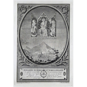 Immagine di Maria SS.ma di Rocca-Mellone. Torino, Pietro Amati e Pio Tela, 1800 circa. 